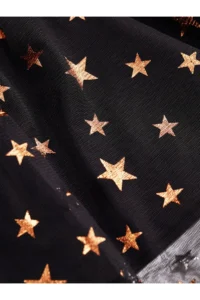 Denokids Black Copper Star Girl's Tulle Tutu Fluffy Strap Evening Dress - Image 7