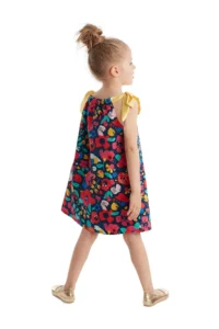 Denokids Bahar Floral Girls' Dress - Image 2