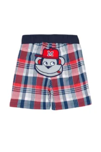 Denokids Monkey Plaid Boys' T-Shirt Shorts Set - Image 8