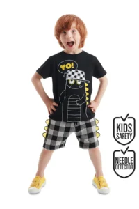 Denokids Yo Dino Boys' T-Shirt Shorts Set