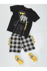 Denokids Yo Dino Boys' T-Shirt Shorts Set - Image 3