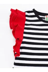 Denokids Uğurlu Girls' Striped Dress - Image 5