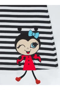 Denokids Uğurlu Girls' Striped Dress - Image 6