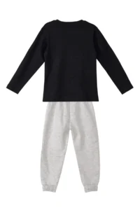 Denokids Don't Scare Boy's Winter T-shirt Trousers Set - Image 4