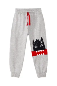 Denokids Don't Scare Boy's Winter T-shirt Trousers Set - Image 6