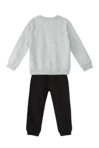 Denokids Cesur Gray Black Boys' Tracksuit Set - Image 4