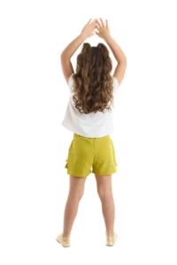 Denokids Mischievous Cats Frilly Girl's Summer T-shirt Shorts Set - Image 2