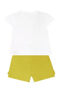 Denokids Mischievous Cats Frilly Girl's Summer T-shirt Shorts Set - Image 4