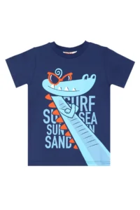 Denokids Surfer Croco Boys' T-Shirt Shorts Set - Image 5