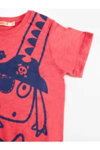 Denokids Korsan Dino Boys' T-Shirt Shorts Set - Image 6