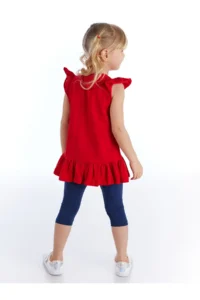 Denokids Denizci Kedi Girls' Tunic Leggings Set - Image 2