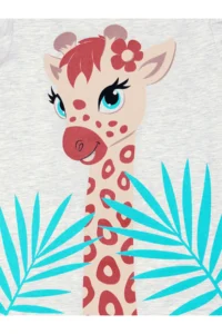 Denokids Frilly Giraffe Girl's Summer T-Shirt Tights Set - Image 5