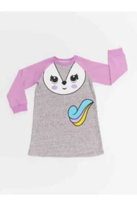 Denokids Unicorn Fox Girls' Dress - Image 3