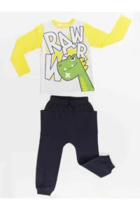 Denokids Rawr Dino Boys' T-Shirt Pants Set - Image 3