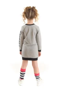 Denokids Unicorn Girls' Gray Sweat Dress - Image 2