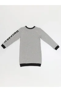 Denokids Unicorn Girls' Gray Sweat Dress - Image 4