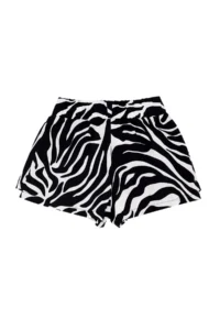 Denokids Balerin Zebra Girls' T-Shirt Shorts Set - Image 8
