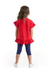 Denokids Yaramaz Kedi Girls' T-Shirt Leggings Set - Image 2