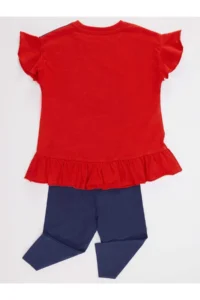 Denokids Yaramaz Kedi Girls' T-Shirt Leggings Set - Image 4