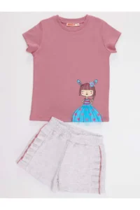 Denokids Tulle LILY Girls' T-Shirt Shorts Set - Image 3