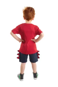 Denokids Cool Dino Boys' Summer T-Shirt Shorts Set - Image 2