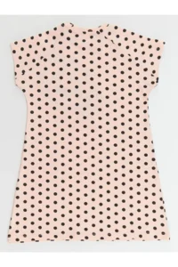 Denokids WHITE Kedi Girls' Puantiye Pink Summer Dress - Image 4