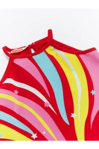 Denokids Unicorn Love Girl's Strappy Red Summer Dress - Image 6