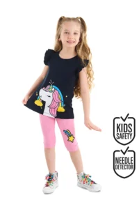 Denokids Unicorn Power Girls' T-Shirt Leggings Set