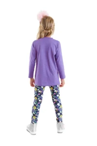 Denokids Tembel Hayvan Girls' Tunic Leggings Set - Image 2