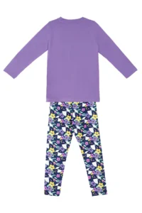 Denokids Tembel Hayvan Girls' Tunic Leggings Set - Image 4