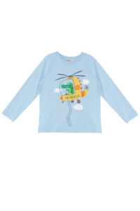 Denokids Helicopter Boy's Long Sleeve T-shirt Trousers Set - Image 5