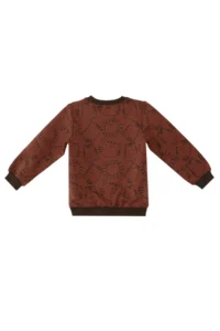 Denokids Hayvanlar Baby Size Brown Tracksuit Set - Image 6