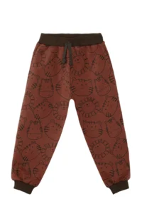 Denokids Hayvanlar Baby Size Brown Tracksuit Set - Image 7