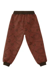Denokids Hayvanlar Baby Size Brown Tracksuit Set - Image 8
