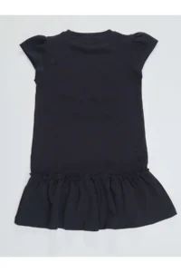 Denokids Ice Cream Dream Cotton Girl's Summer Navy Blue Dress - Image 4
