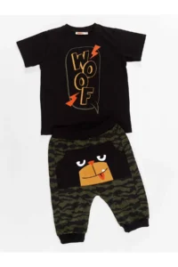 Denokids Woof Boys' T-Shirt Capri Shorts Set - Image 3