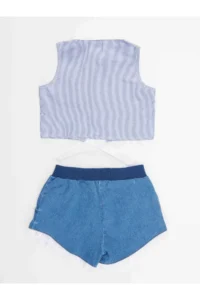 Denokids Raccoon Girl Shirt DENIM Shorts Set - Image 4