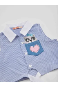 Denokids Raccoon Girl Shirt DENIM Shorts Set - Image 5
