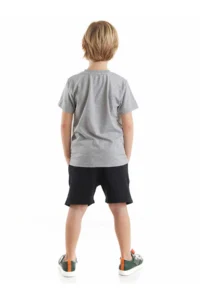 Denokids Korsan Timsah Boys' T-Shirt Shorts Set - Image 2