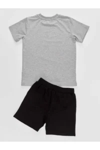 Denokids Korsan Timsah Boys' T-Shirt Shorts Set - Image 4
