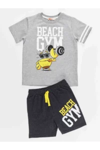 Denokids Beach Gym Boys' T-Shirt Shorts Set - Image 3
