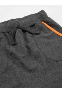 Denokids Orange Tilki Boys' T-Shirt Capri Shorts Set - Image 6