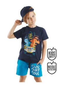 Denokids Shark Surf Boys' T-Shirt Shorts Set