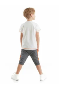 Denokids Dino At Work Boys' T-Shirt Capri Shorts Set - Image 2