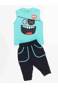 Denokids Ahoy Boys' T-Shirt Capri Shorts Set - Image 3