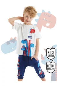 Denokids Dino Dudes Boys' T-Shirt Capri Shorts Set