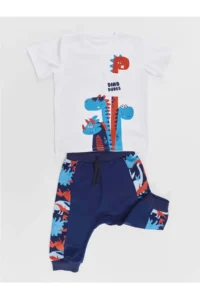 Denokids Dino Dudes Boys' T-Shirt Capri Shorts Set - Image 3