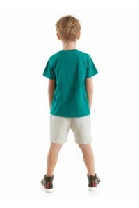 Denokids Kravat Koala Boys' T-Shirt Shorts Set - Image 2