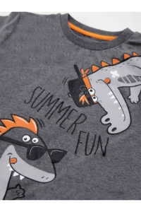 Denokids Summer Fun Boys' T-Shirt Capri Shorts Set - Image 6
