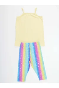 Denokids Deniz Kedisi Girls' Tunic Leggings Set - Image 4